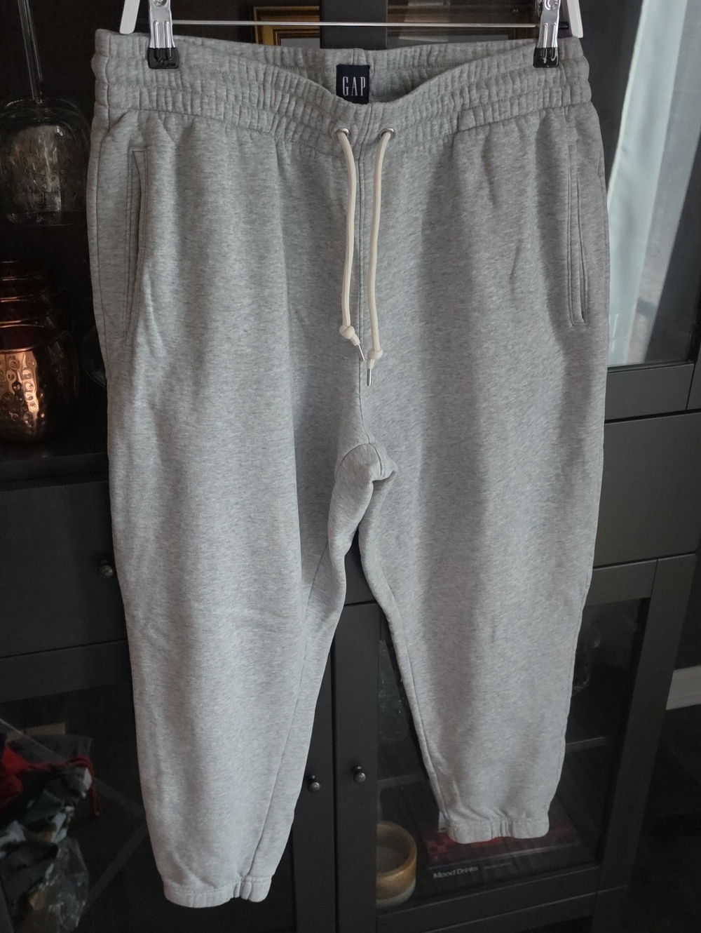 GAP Light Gray Drawstring Jogger Sweatpants